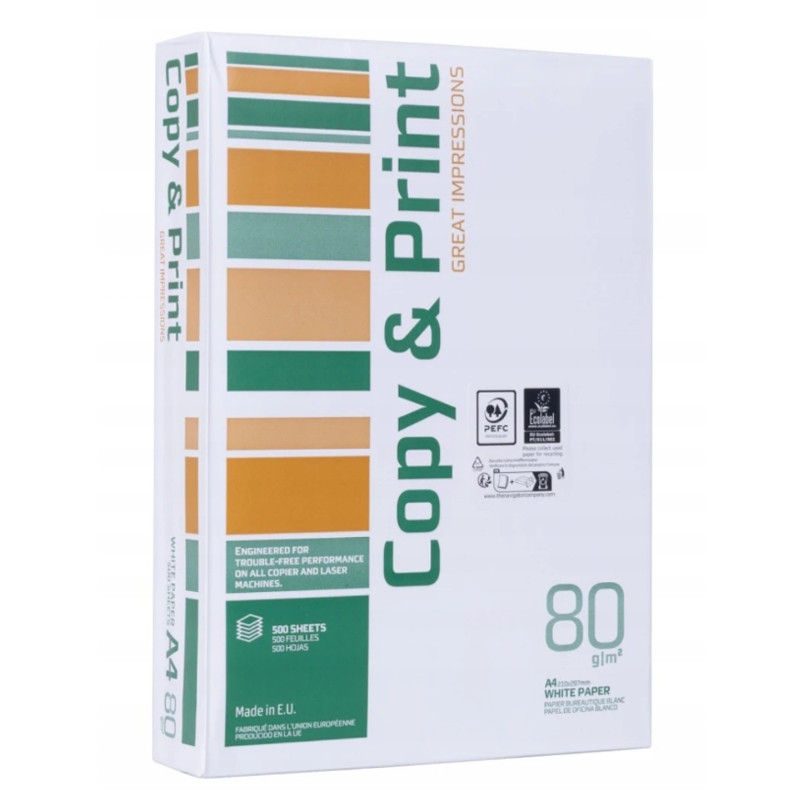 Hartie copiator/imprimanta, format A4, 80 g/mp, top 500 coli - imagine 3